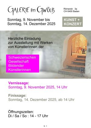 Priska Leutenegger · Galerie im Gwölb SGBK Baden 2025